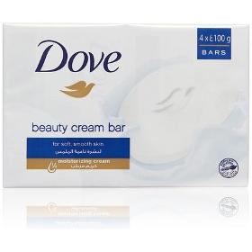 Jabón en barra dove beauty cream, 3.5 oz, 4 unidades