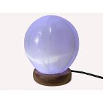 Lámpara Selenita Esfera Usb (cambia De Color) 10-12cm