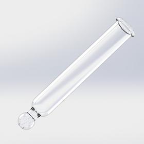 Pipeta de vidrio para cuentagotas - Punta recta, 48 mm