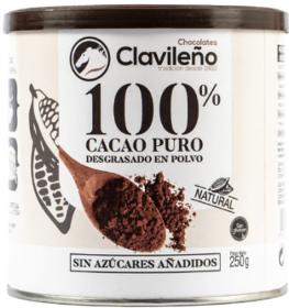 100% Cacao puro desgrasado en polvo sin azúcares añadidos
