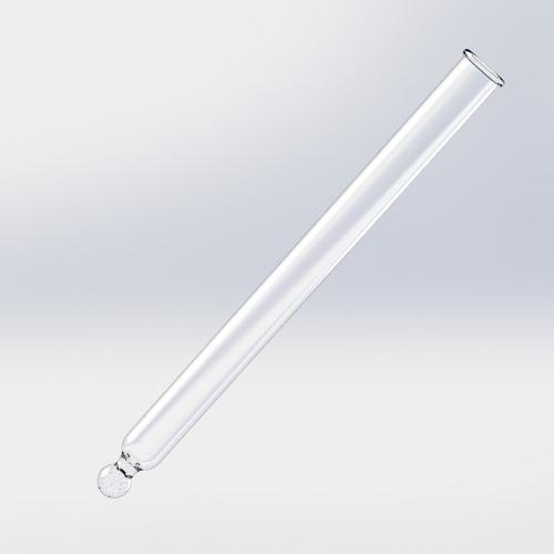 Pipeta de vidrio para cuentagotas - Punta recta, 91 mm